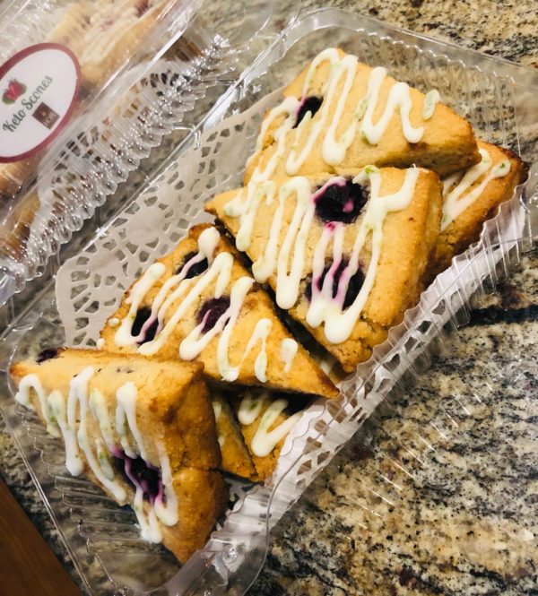 Regular Keto Gluten-Free Blueberry Scones (8pcs) - Image 2