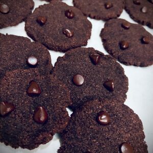 Keto Gluten-Free VEGAN Chocolate Cookies (Sugar-Free) 3 big pcs