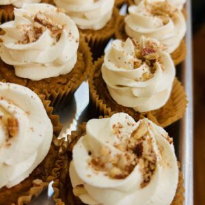 Keto GF and Dairy Free Pumpkin Caramel Cupcakes (4pcs)